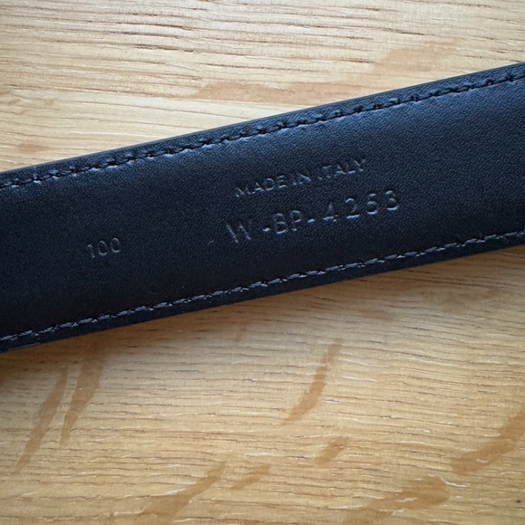 Celine Medium Black Triomphe Belt [100] - Picture 5 of 12